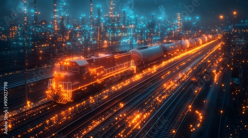 Sharp 8k resolution image depicting a robust freight transport system, showcasing efficient and seamless connections worldwide.