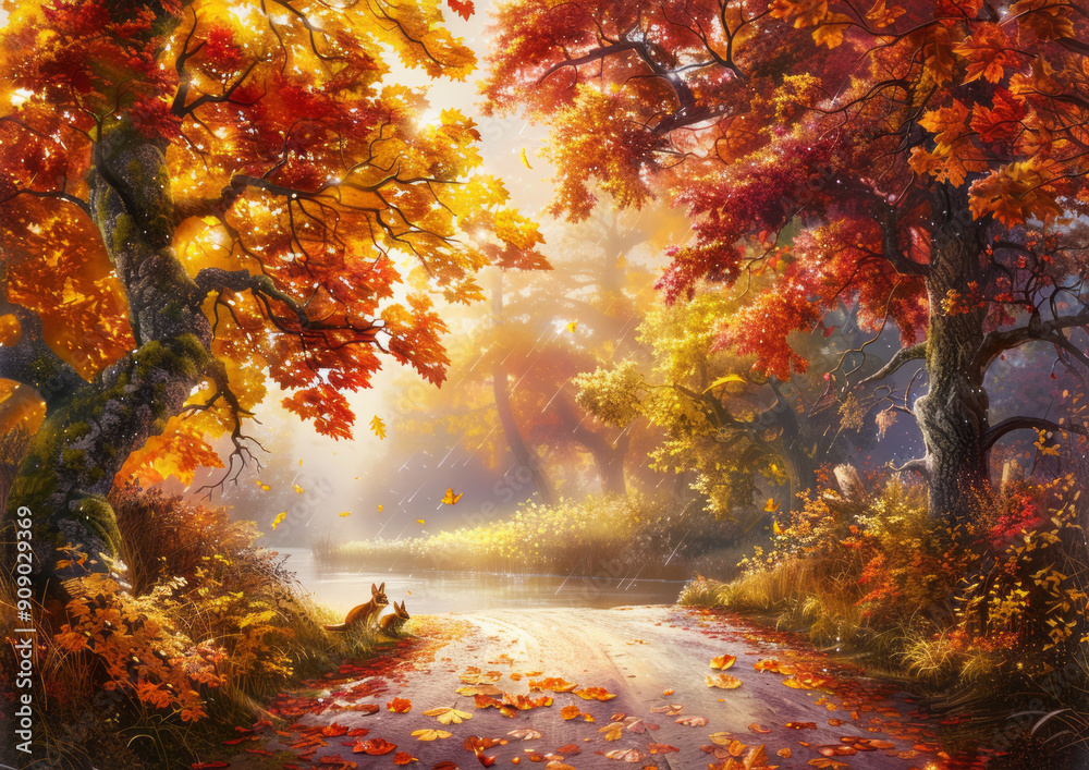 Autumn landscape Autumn landscape