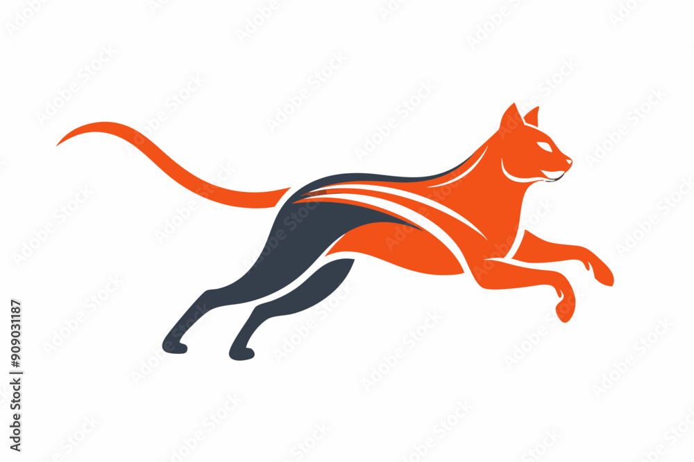 Obraz premium running vector illustration