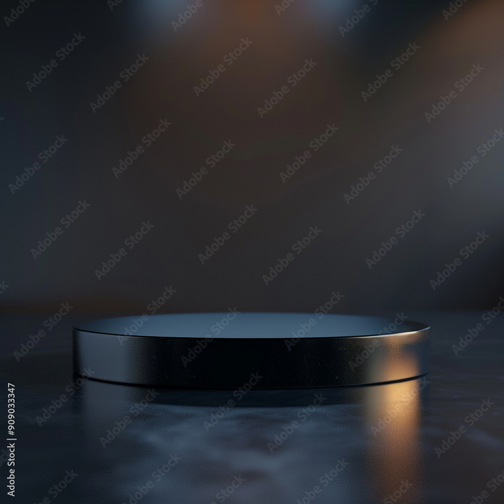 interior of a modern house with close up product display podium interior of a modern house with close up product display podium