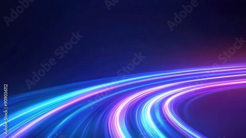 Vibrant abstract light trails create a dynamic background  perfect for technology or creative projects.