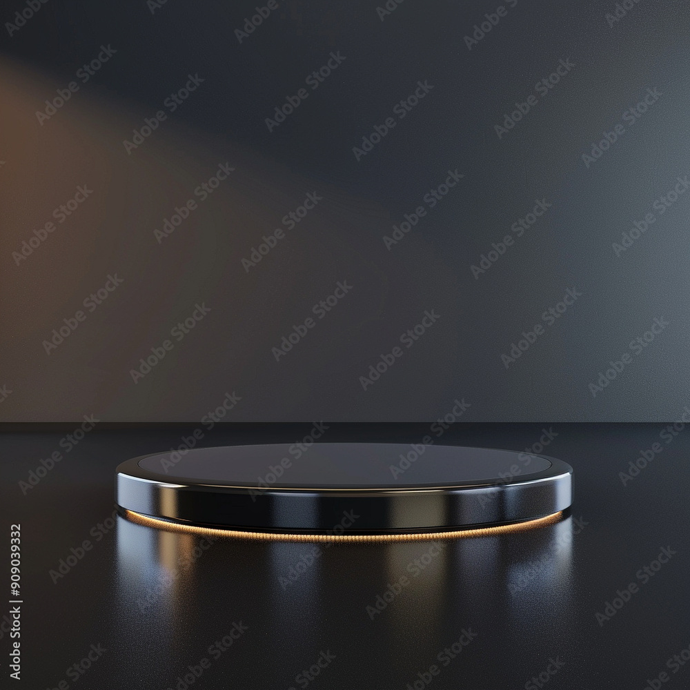 interior of a modern house with close up product display podium interior of a modern house with close up product display podium