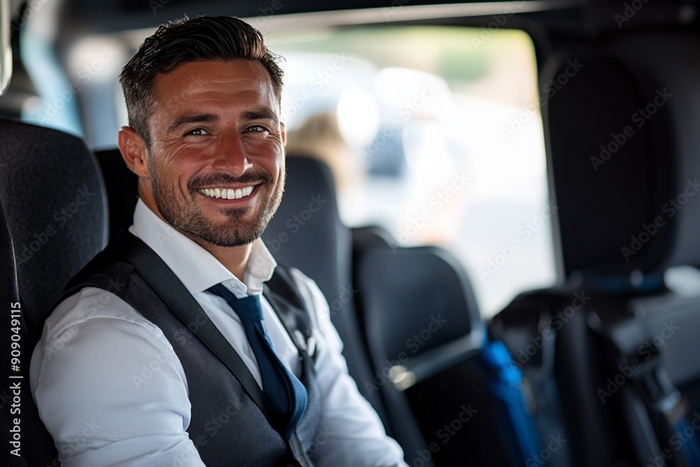 Happy Businessman with Confident Smile Happy Businessman with Confident Smile