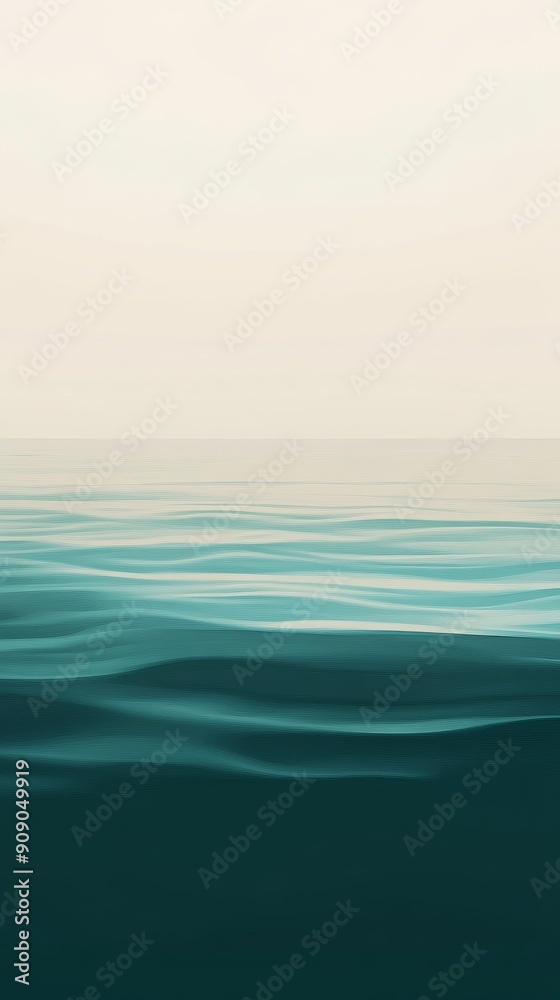 Calm ocean at sunset, peaceful atmosphere. Nature relaxation and tranquility concept Calm ocean at sunset, peaceful atmosphere. Nature relaxation and tranquility concept