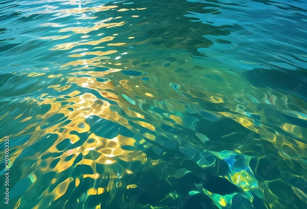 Fototapeta premium Water wave texture colorful texture background