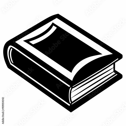 book Silhouette Vector illustration