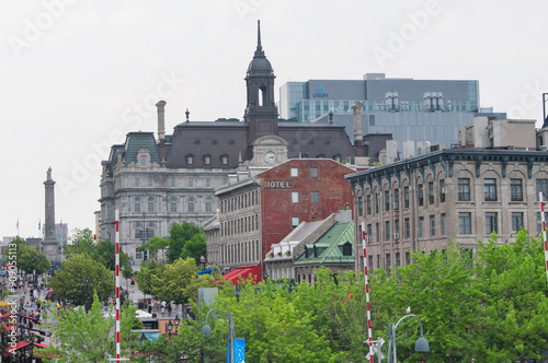 place jacques cartier and buildings in montreal canada photo