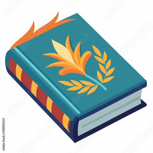 book Silhouette Vector illustration