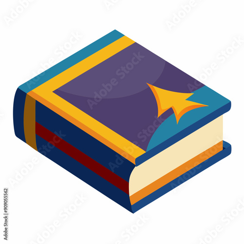 book Silhouette Vector illustration
