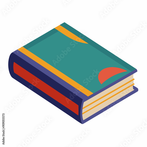 book Silhouette Vector illustration