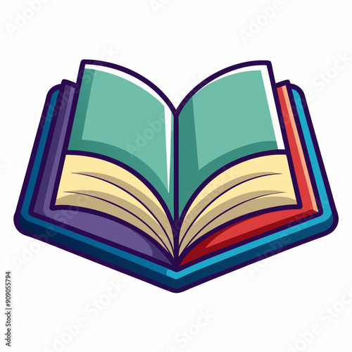 book Silhouette Vector illustration