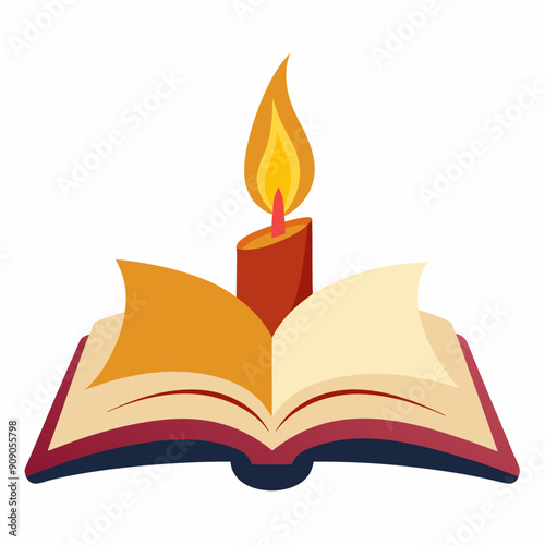 book Silhouette Vector illustration