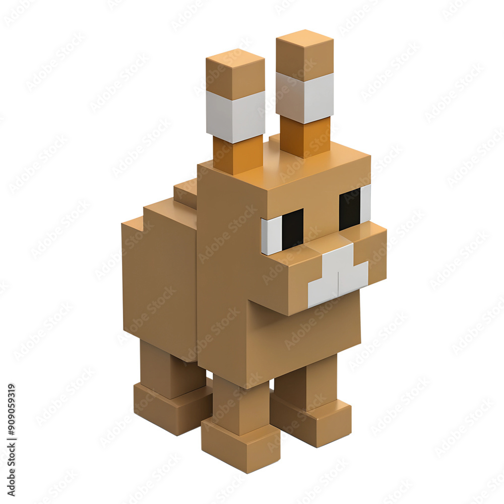 animals voxel. voxel art concept animals voxel. voxel art concept