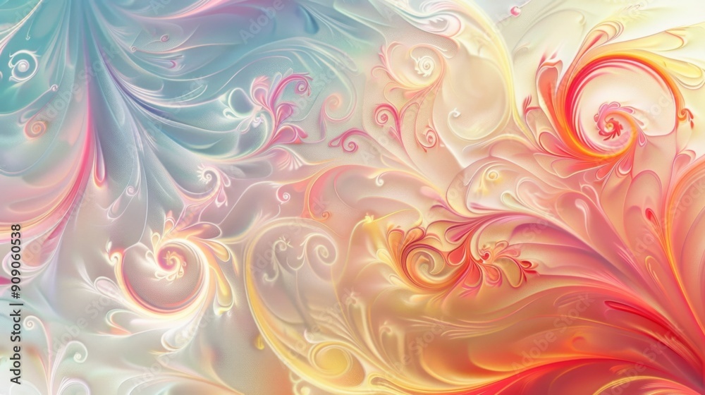 A dazzling abstract image featuring intricate swirls and vibrant pastel colors, creating an energetic and harmonious visual experience perfect for creative projects. A dazzling abstract image featuring intricate swirls and vibrant pastel colors, creating an energetic and harmonious visual experience perfect for creative projects.