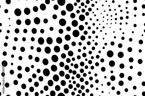 Round dots, all of the same size, evenly spaced, forming a regular pattern across the surface, seamless pattern vector