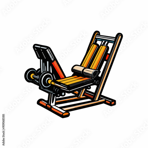 Image of a leg press machine in a gym.