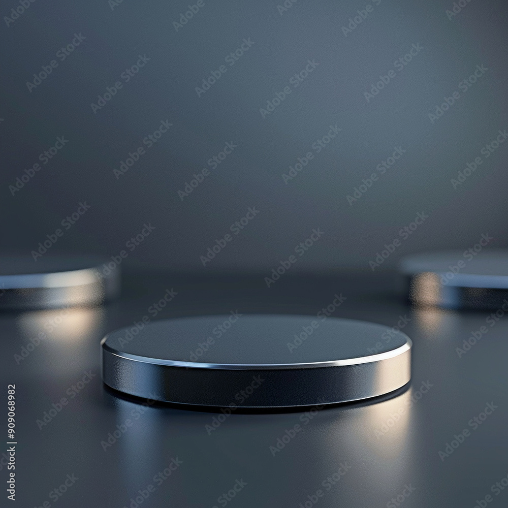 interior of a modern house with close up product display podium interior of a modern house with close up product display podium