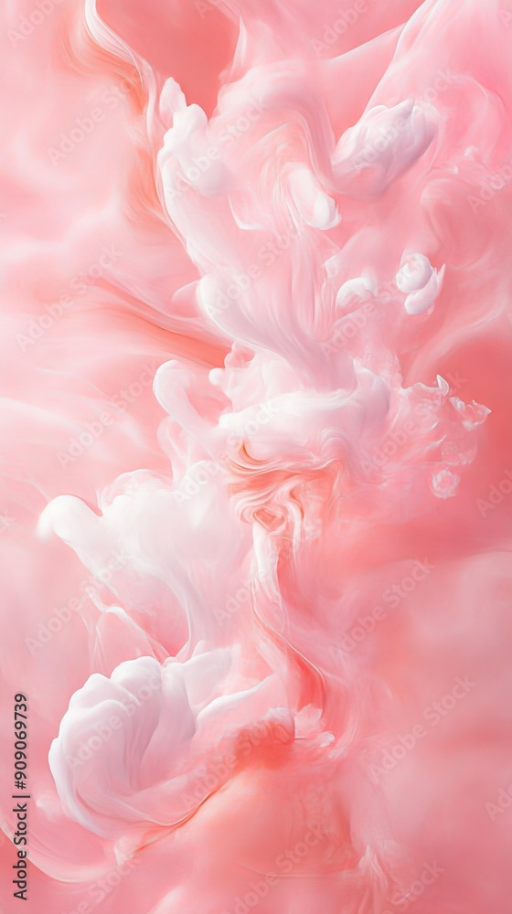 Abstract pink and white fluid art, vibrant and dreamy concept Abstract pink and white fluid art, vibrant and dreamy concept