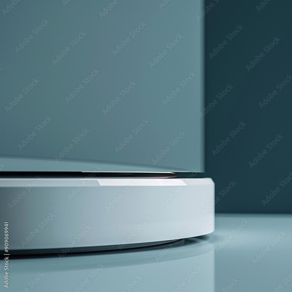 interior of a modern house with close up product display podium interior of a modern house with close up product display podium