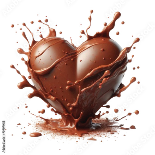 A heart shape chocolate vector