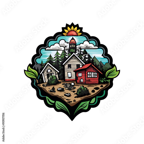 Scenes of hopeful communities thriving in a post-apocalyptic world.