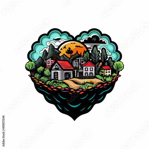 Scenes of hopeful communities thriving in a post-apocalyptic world.