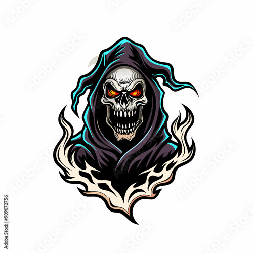 A spooky specter with a ghostly white appearance.