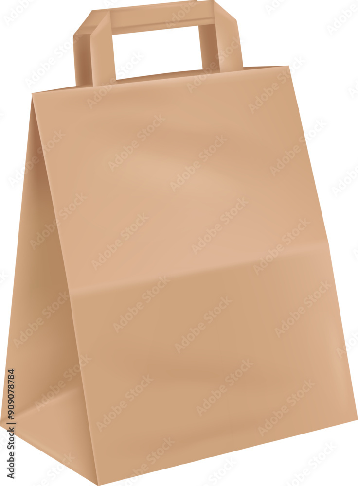 Shopping bag blank mockup. Craft paper package Shopping bag blank mockup. Craft paper package