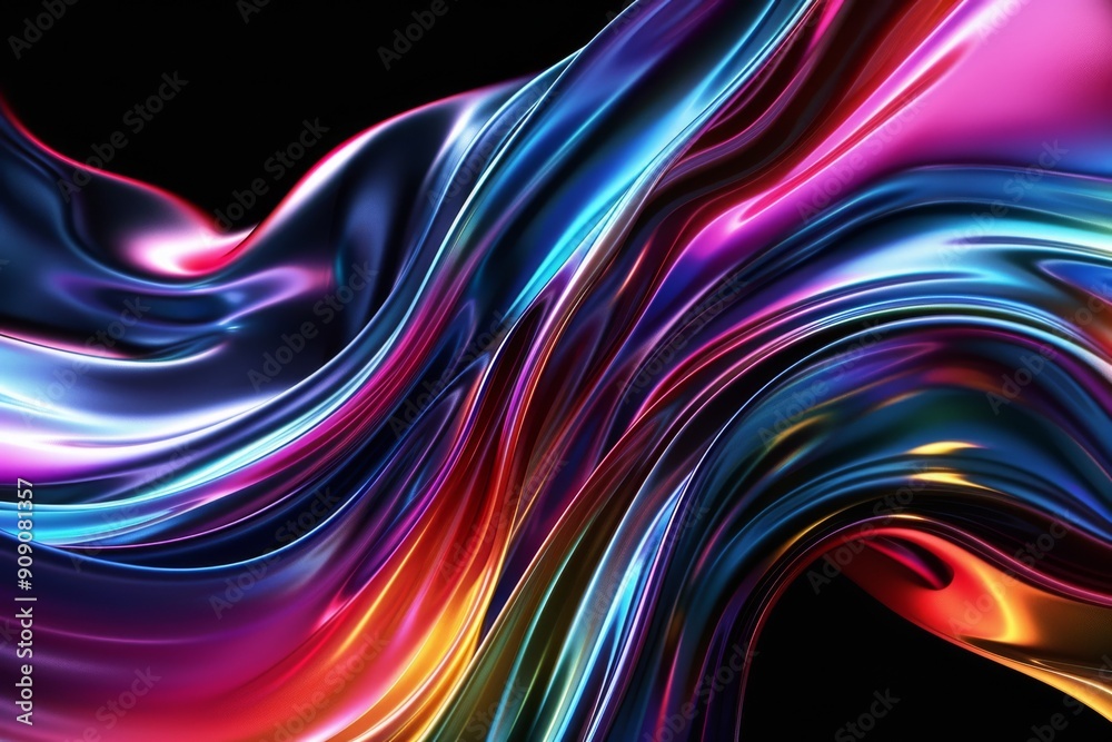 Abstract Colorful Swirling Liquid Abstract Colorful Swirling Liquid