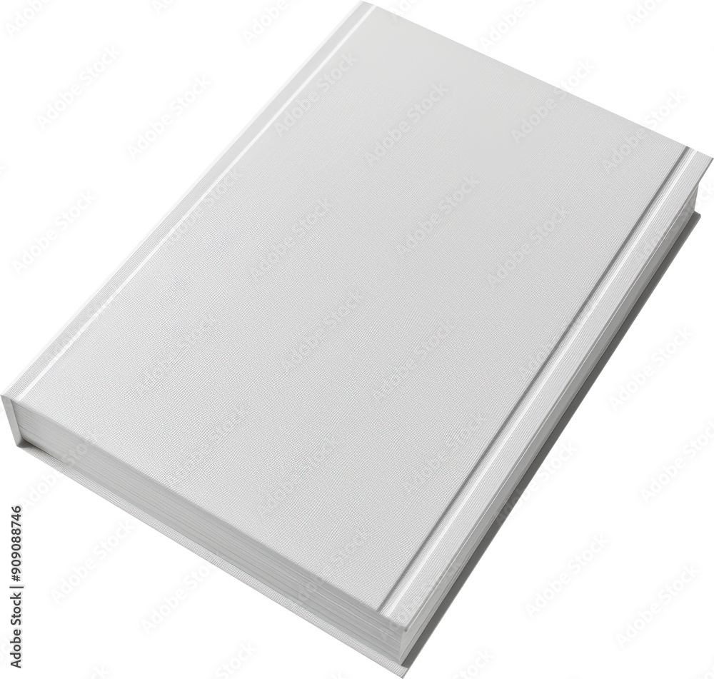 Blank white book Blank white book