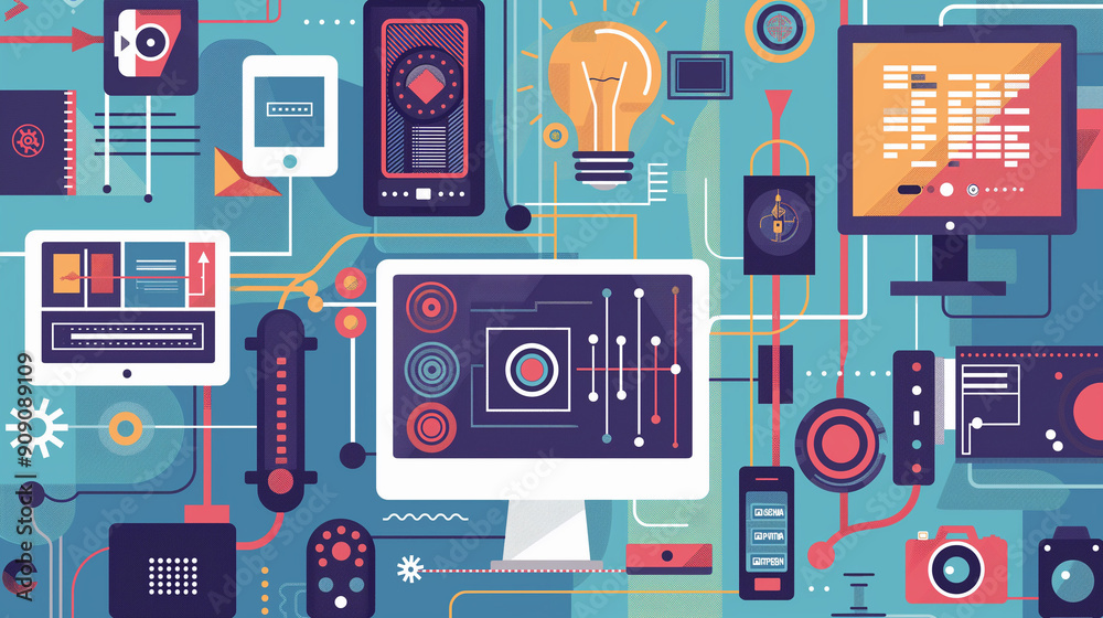 Background concept Technology Background concept Technology