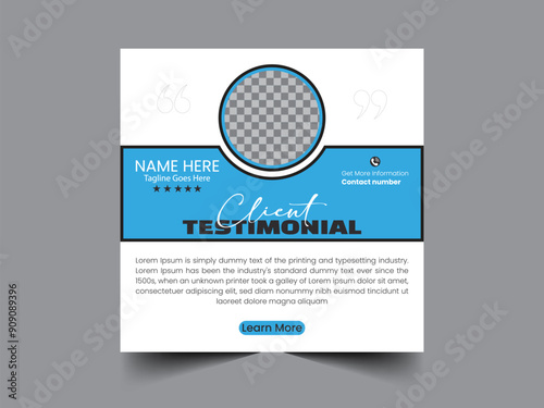 Company Business or Personal Business Client Feedback or Client Review Comment Design.