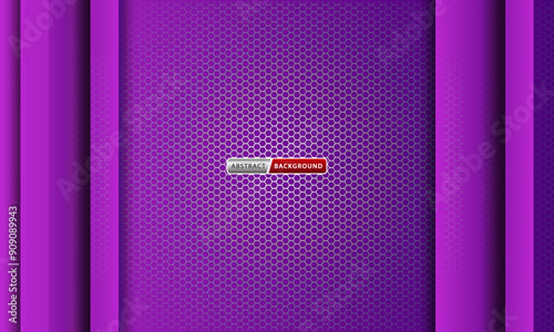 Abstract background with hexagonal shape purple and pink color