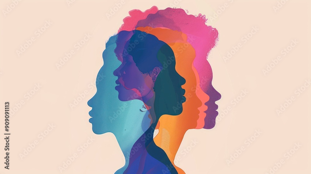 An abstract graphic highlighting the beauty of diversity and inclusion An abstract graphic highlighting the beauty of diversity and inclusion