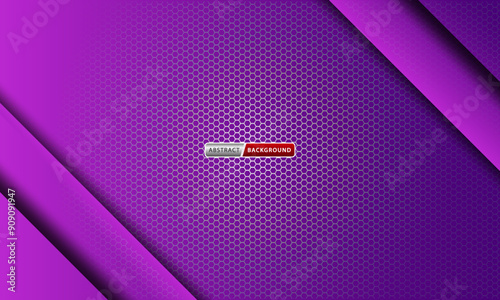 Abstract background with hexagonal shape purple and pink color