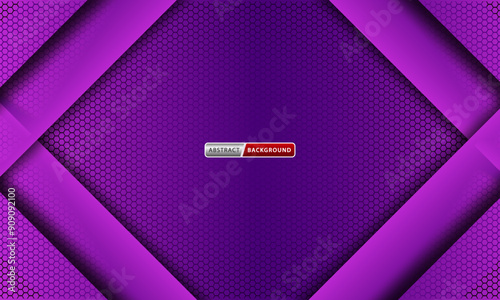 Abstract background with hexagonal shape purple and pink color