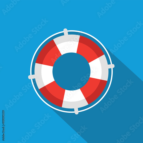 Flat Lifebuoy icon