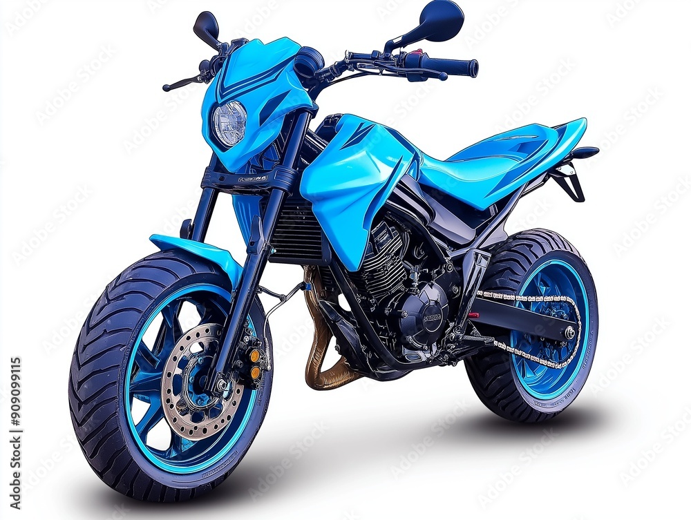 Sport Motorcycle isolate in whitebackground