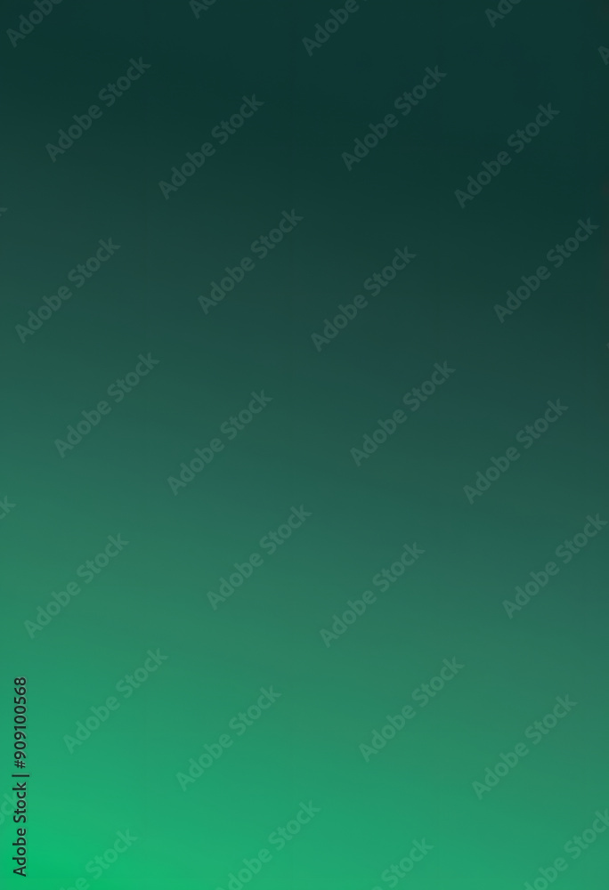 Fototapeta premium A smooth gradient transitioning from dark green to light green, creating a calming and serene background effect.