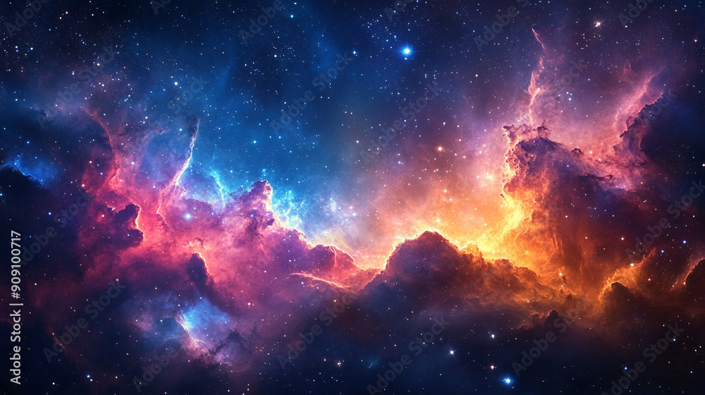 Obraz premium cosmic outer space background