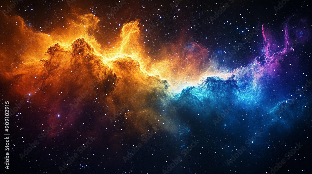 Obraz premium cosmic outer space background