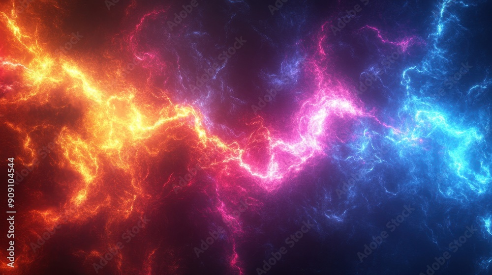 Abstract techno background with electric lighting effects, featuring vibrant colors and dynamic shapes. Abstract techno background with electric lighting effects, featuring vibrant colors and dynamic shapes.