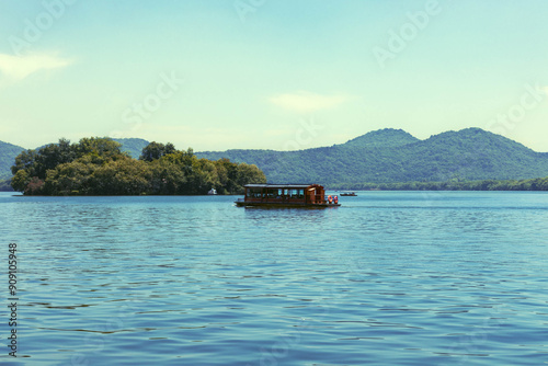 boat on the lake