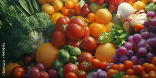 Regional organic shop, farmers market, vegetarian, vegan food background.