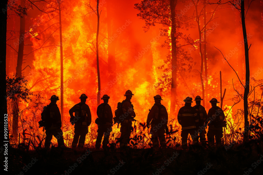 Fototapeta premium firefighters