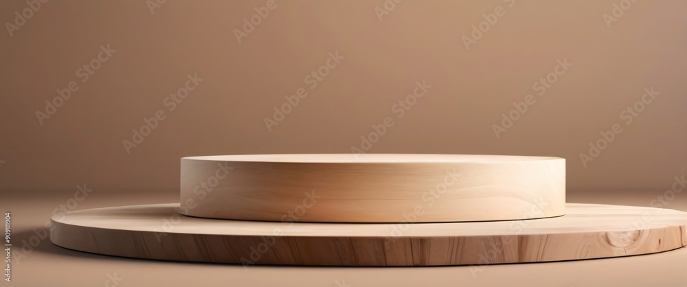 wood podium for display product. Background for cosmetic product branding, identity and packaging inspiration wood podium for display product. Background for cosmetic product branding, identity and packaging inspiration