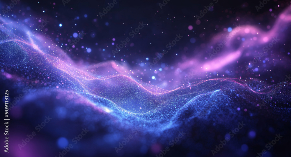 A vibrant abstract background featuring glittering waves of purple and blue hues, with a bokeh effect creating a magical and dreamy atmosphere.
A vibrant abstract background featuring glittering waves of purple and blue hues, with a bokeh effect creating a magical and dreamy atmosphere.