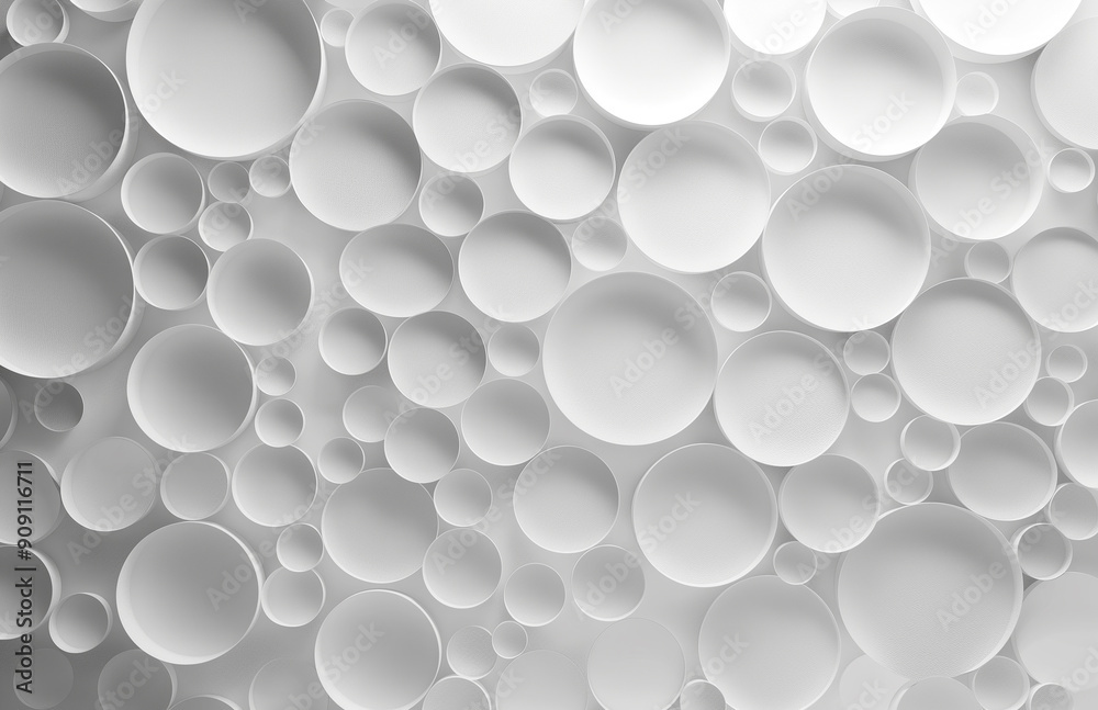 White minimalist modern circles background 3d rendering White minimalist modern circles background 3d rendering