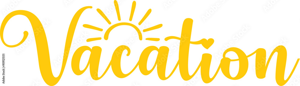 Vacation typography clip art design on plain white transparent isolated background for card, shirt, hoodie, sweatshirt, apparel, tag, mug, icon, poster or badge Vacation typography clip art design on plain white transparent isolated background for card, shirt, hoodie, sweatshirt, apparel, tag, mug, icon, poster or badge