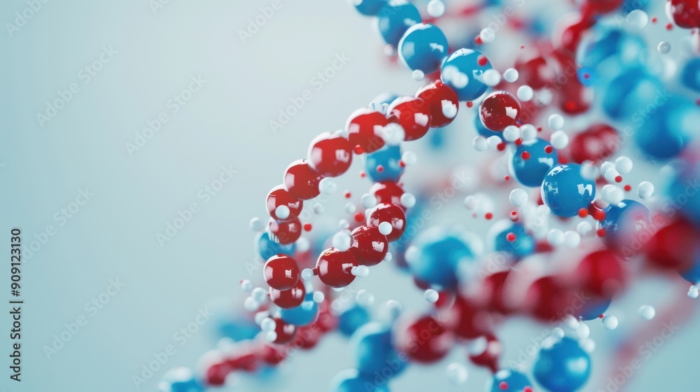 Drug discovery concept with molecular structures and DNA helix models Drug discovery concept with molecular structures and DNA helix models
